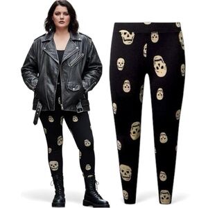 TORRID Skulls Full Length Signature Waist Premium Legging NWT Size 3X